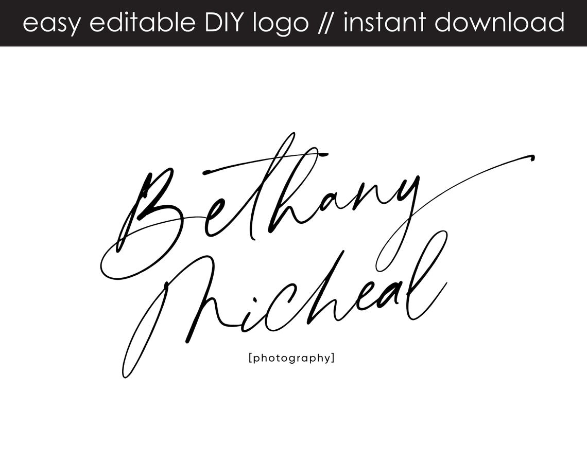 Bethany Michael DIY Logo Design