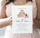 Traveling From Miss to Mrs Bridal Shower Invitation Template 1