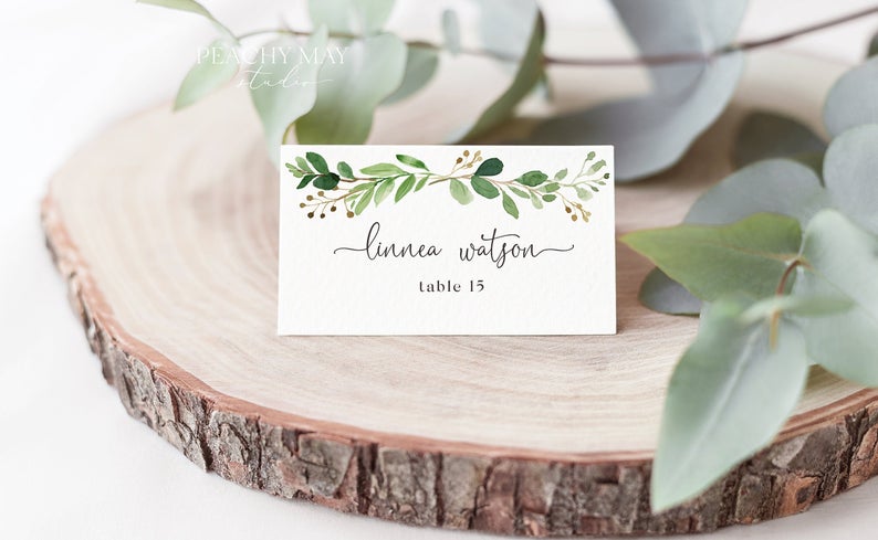 Place Card Template 033