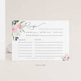 Greenery Recipe Cards Template 012