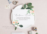 Floral Enclosure Card Template 025