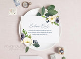 Floral Enclosure Card Template 026