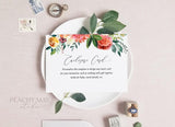 Floral Enclosure Card Template 028