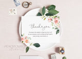 Blush Floral Enclosure Card Template 035