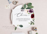 Floral Enclosure Card Template 037