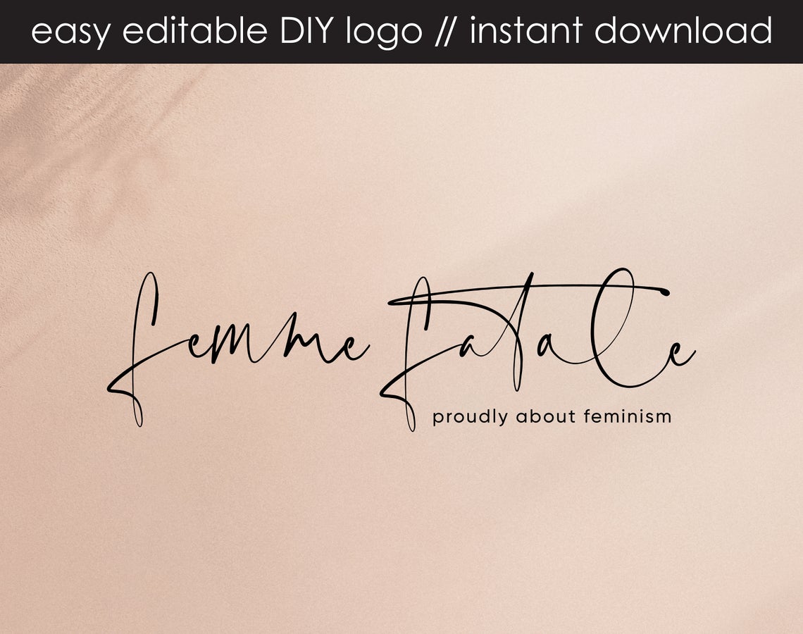 Femme Fatale DIY Logo Design