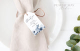 Navy Blue Thank You Tag Template 002