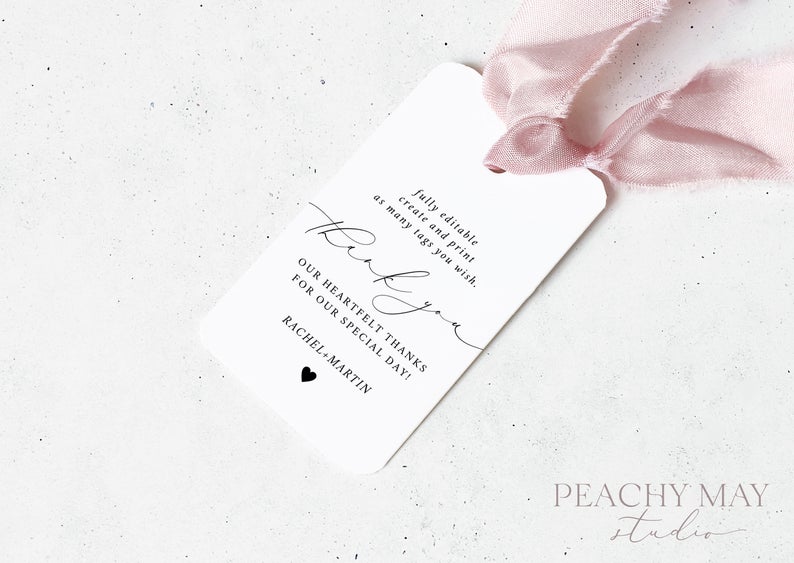Minimalist Thank You Tag Template 030