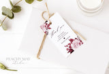 Burgundy Thank You Tag Template 034