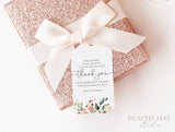 Peony Thank You Tag Template 035