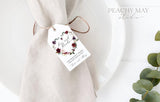 Floral Thank You Tag Template 037