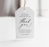 Modern Minimalist Thank You Tag Template 046