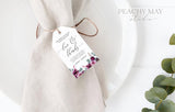 Eucalyptus Floral Thank You Tag Template  051