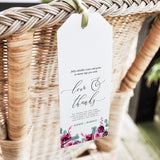 Eucalyptus Floral Thank You Tag Template  051