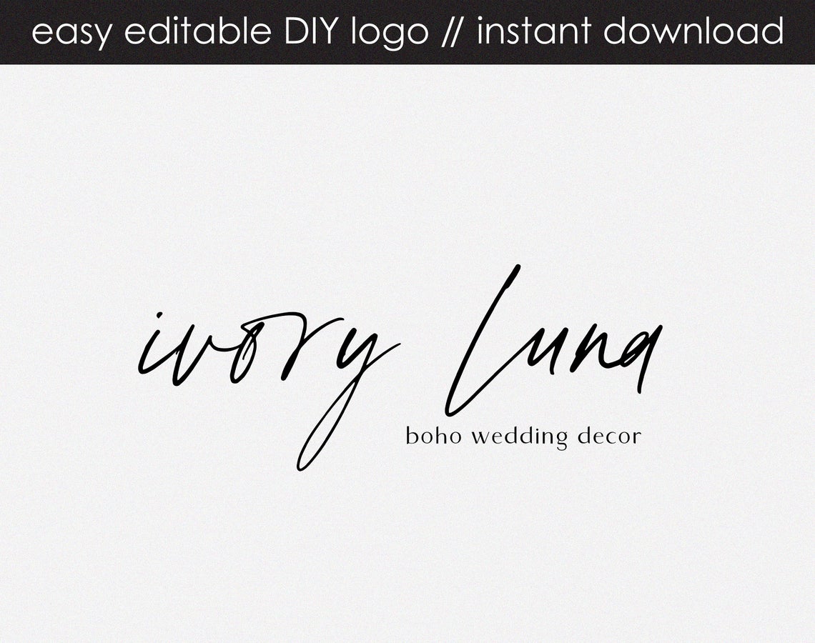 Ivory Luna DIY Logo Design
