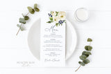 Wedding Menu Template 026