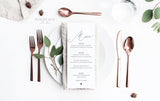 Minimalist Wedding Menu Template 031