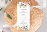 Wedding Menu Template 035
