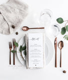 Minimalist Wedding Menu Template 045