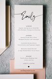 Minimalist Wedding Menu Template 047