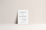 Modern Minimalist Wedding Invitation Template A 062