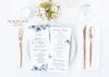 Navy Wedding Program Instant Download 002