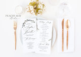 Wedding Program Instant Download 007