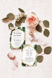 Tropical Wedding Program Instant Download Template 016