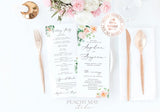 Wedding Program Instant Download Template 025