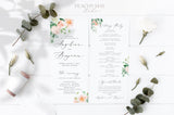 Wedding Program Instant Download Template 025