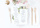 Wedding Program Instant Download Template 026