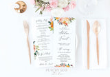 Wedding Program Instant Download Template 028