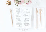 Wedding Program Instant Download Template 031