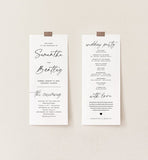 Wedding Minimalist Wedding Program Template 050