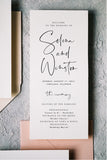 Minimalist Ceremony Program Template 055