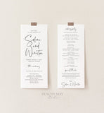 Minimalist Ceremony Program Template 055