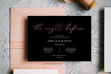 Minimal Rehearsal Dinner Invitation Template 2