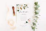 Magnolia Calendar Save the Date Template 039