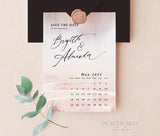 Blush Calendar Save the Date Template 040