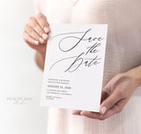 Modern Minimalist Save The Date Template 046