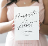 Modern Minimalist Save The Date Template 050