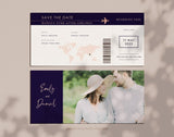 Destination Wedding Boarding Pass Template 054