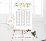 Wedding Seating Chart Template 025