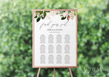 Wedding Seating Chart Template 027