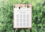 Wedding Seating Chart Template 029