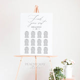 Wedding Seating Chart Template 031