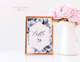 Navy Printable Table Numbers Template 032