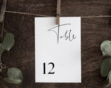 Minimalist Wedding Table Number Template 046