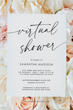 Virtual Bridal Shower Invitation Template 050