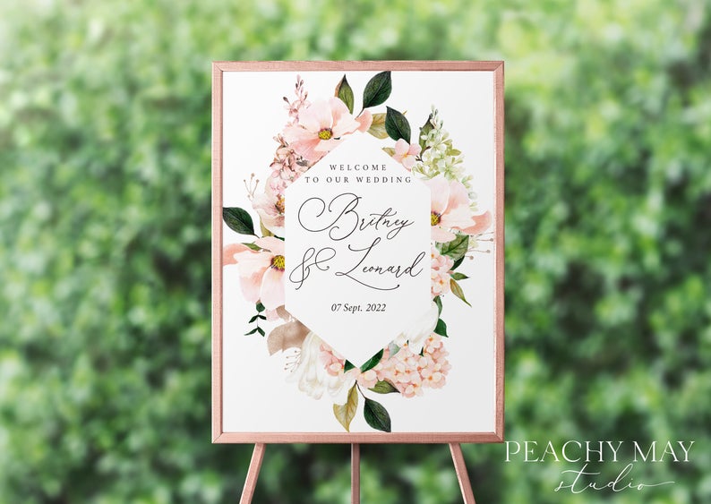 Wedding Welcome Sign Template 029